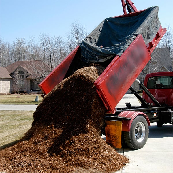 we can typically deliver mulch to most locations, but there may be restrictions in certain areas